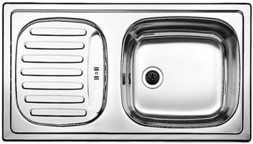 BLANCO FLEX MINI C 18/10 rozsdamentes mosogató (szövetmintás, #513518)