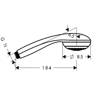 Hansgrohe Crometta 85 1jet kézizuhany EcoSmart 9 l/perc 28606 000 (28606000)
