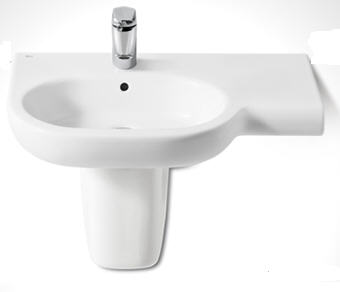 Roca Meridian 75x46 cm aszimmetrikus mosdó jobb oldali pulttal 732724R000