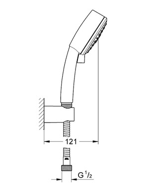 Grohe Tempesta ÚJ Cosmopolitan II 27791 00E zuhanygarnitúra (2779100E)