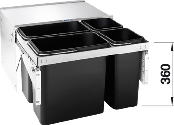 BLANCOSELECT LUXON 60/4 hulladéktároló (fedlap nélkül, #516572)