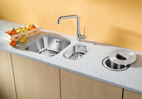 BLANCO SUPRA 160-U 18/10 aláépíthető rozsdamentes mosogató (dugókiemelő nélkül, #518195)