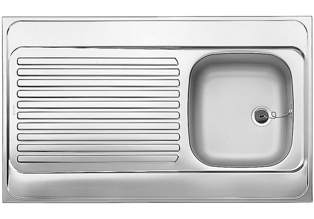 BLANCO R-ES 10X6 18/10 telitetős rozsdamentes mosogató 510503