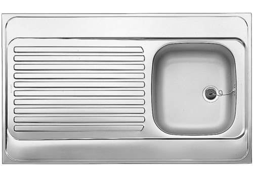 BLANCO R-ES 10X6 18/10 telitetős rozsdamentes mosogató 510503