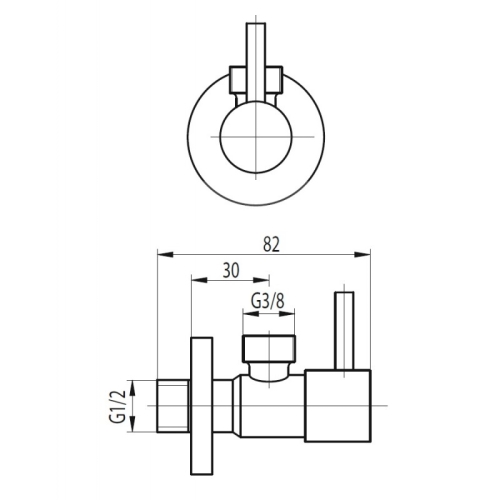 Armatura Belka 244-010-00 sarokszelep