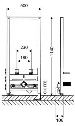 Schell bidé szerelőmodul 032440099