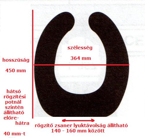 Easy D-S 2 MAGASÍTOTT (10 cm) ülőke, fedél nélkül