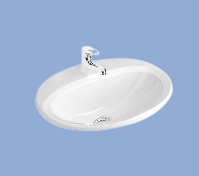 Alföldi Solinar 6006 40 R1 Beépíthető mosdó Easy Plus bevonattal 60x48 cm