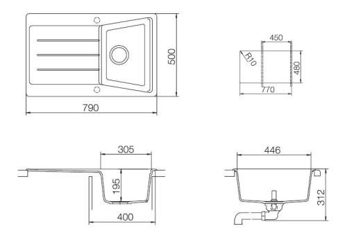 Teka Lumina 40 B TG gránit mosogató * (Homokbézs, #40144100)
