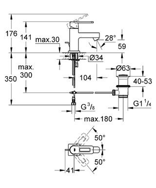 Grohe Quadra 32632 000 mosdócsaptelep (32632000)