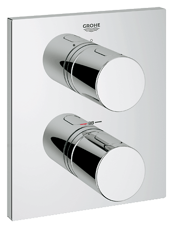 Grohe Grohtherm 3000 Cosmopolitan 19568 000 falsík alatti termosztátos zuhanycsaptelep külső rész (19568000)