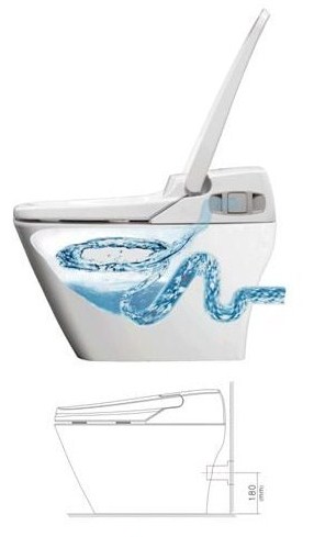 VOVO Princess PB 707s toilet komplett wc berendezés öblítővel és elektromos bidével ellátva