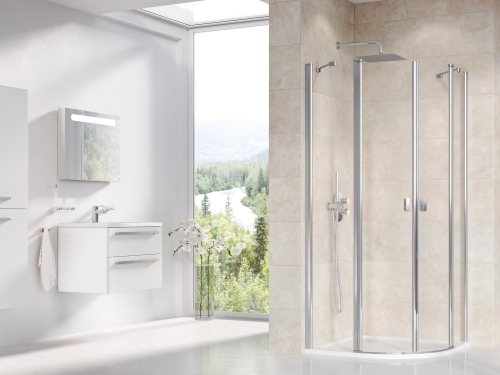 Ravak Chrome CSKK4 90x90 cm zuhanykabin Transparent üveggel, krómhatású 3Q170C00Z1