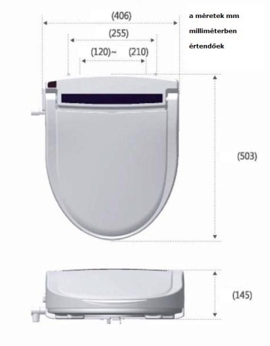 BluWash® BW-103 automata elektromos luxus bidé