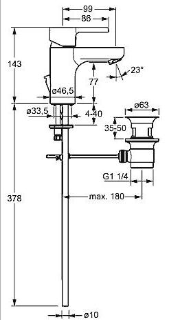 Hansa Hansaform 49092103 mosdó csaptelep