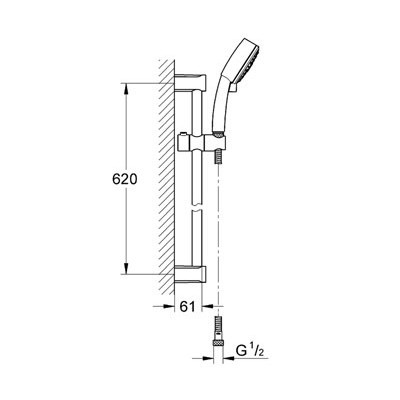 Grohe Tempesta Cosmopolitan III 27786 000 zuhanyszett (27786000)