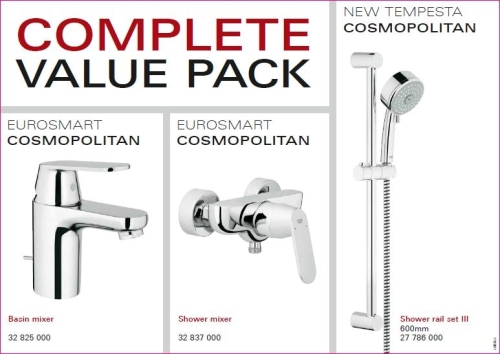 Grohe Eurosmart Cosmopolitan zuhany akciós csomag (116939)