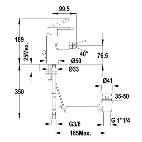 Strohm Teka Alaior XL 22.622.02.00 bidécsaptelep (226220200)