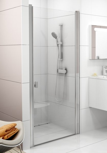 Ravak Chrome CSD1 80 zuhanyajtó  (fehér, 77,5-80,5x195 cm, Átlátszó, #0QV40100Z1)