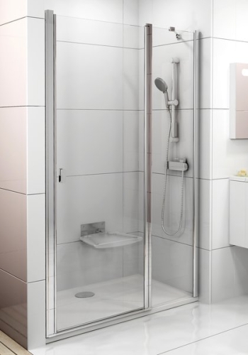 Ravak Chrome CSD2 100 zuhanyajtó (97,5-100,5x195 cm, Átlátszó, fényes alumínium, #0QVACC00Z1)