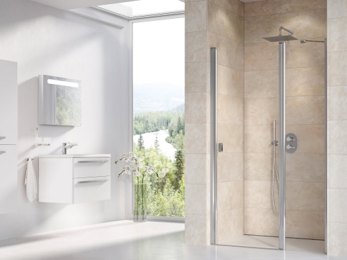 Ravak Chrome CSD2 120 cm zuhanyajtó Transzparent üveggel, krómhatású 0QVGCC00Z1