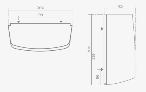 Teka MX400 rozsdamentes acél XL wc-papír tartó 76.400.02.00 (764000200)
