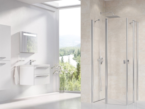 Ravak Chrome CRV2 90 cm zuhanykabin ajtó Transparent üveggel, krómhatású 1QV70C00Z1