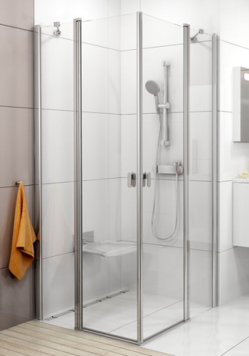 Ravak Chrome CRV2 100-as zuhanyajtó (csak zuhanykabinként használható) (98-100x195 cm, fehér, Átlátszó, #1QVA0100Z1)
