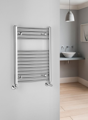 Sapho ALYA 500x688mm íves fürdőszobai radiátor, króm 1110-02