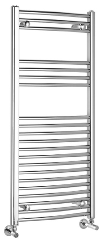 Sapho ALYA 500x1118mm íves fürdőszobai radiátor, króm 1110-05