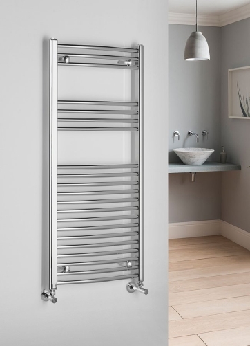 Sapho ALYA 500x1118mm íves fürdőszobai radiátor, króm 1110-05