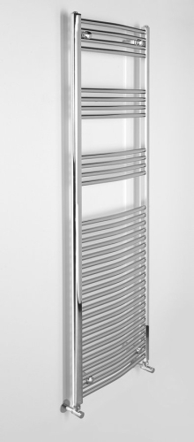 Sapho ALYA 500x1760mm íves fürdőszobai radiátor, króm 1110-08