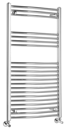 Sapho ALYA 600x1118mm íves fürdőszobai radiátor, króm 1110-10