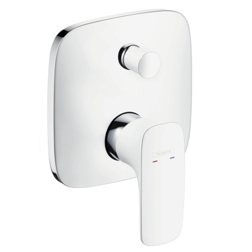 Hansgrohe PuraVida 15445400 falsík alatti kád csaptelep külső rész + Ibox Universal alaptest 01800180
