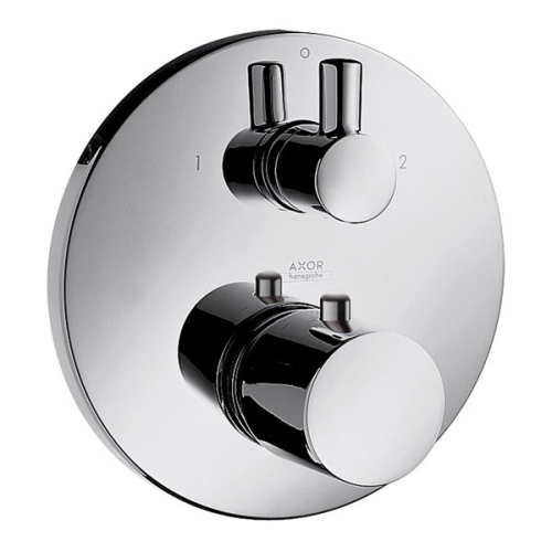 Hansgrohe Ecostat S 15721 000 termosztátos csaptelep színkészlet elzáró- és váltószeleppel + Ibox Universal alaptest 01800180