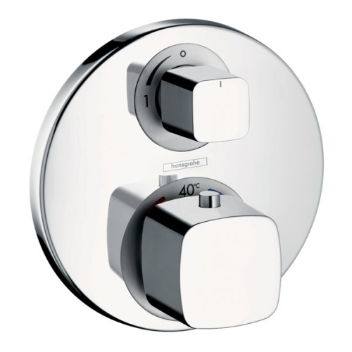 Hansgrohe Ecostat E 31573000 termosztátos csaptelep színkészlet falsík alatti szereléshez,elzáró-és váltószeleppel + Ibox Universal alaptest 01800180