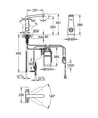 GROHE Blue® 31344 000 ivóvíz szűrővel (31344000)