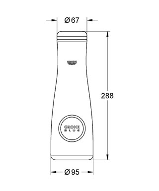 GROHE Blue® 40405 000 üvegkancsó (40405000)