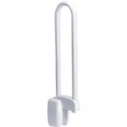 MOKO Pellet felhajtható fehér színterezett inox kapaszkodó  (MOKO-048860, fehér, 60 cm)