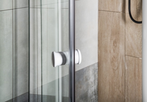 Sapho AQUALINE AMICO 82-100 cm nyílóajtó Transzparent üveggel, fehér G80