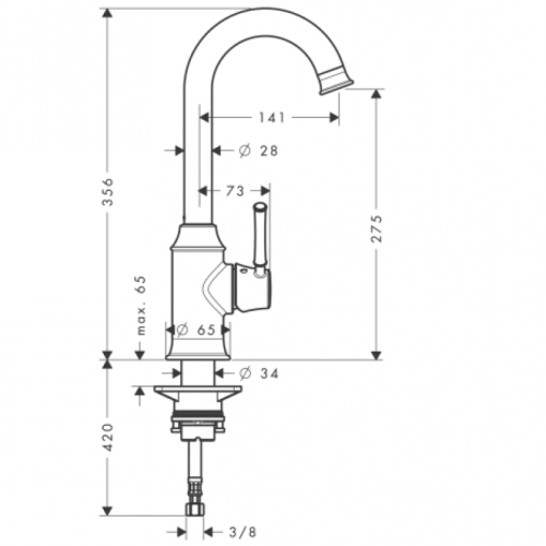 Hansgrohe Talis egykaros konyhai csaptelep 14858000 (14858000)