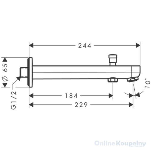 Hansgrohe Metris 31416 000 kádtöltő váltószeleppel (31416000)