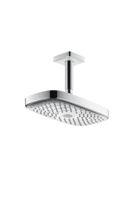 Hansgrohe Raindance Select E 300 2jet fehér/króm fejzuhany, mennyezeti csatlakozóval, DN15 27384 400 (27384400)