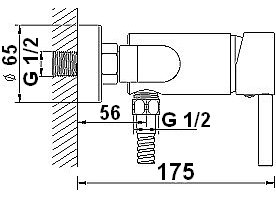 Feromix Mini-art 310100.1 zuhany csaptelep