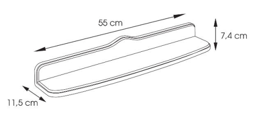 Sapho MONTANA 550x115 mm-es polc (811955)