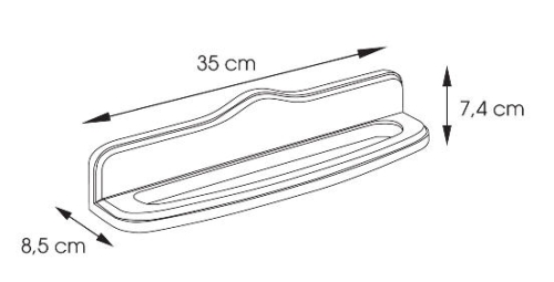 Sapho MONTANA 350x85 mm törölközőtartó (812135)