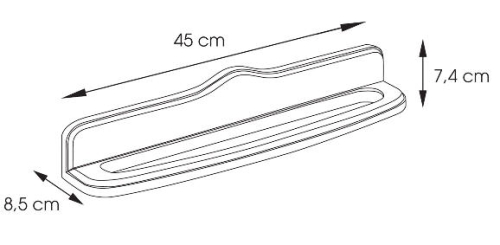 Sapho MONTANA 450x85 mm törölközőtartó (812145)