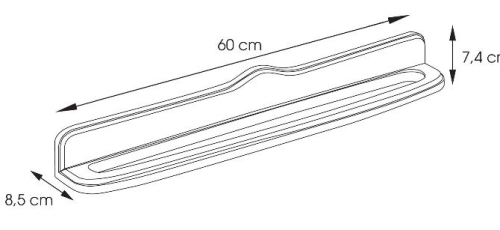 Sapho MONTANA 600x85 mm törölközőtartó (812160)