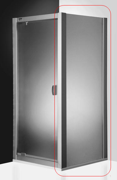 Roltechnik Exclusive Line ECDB/900 zuhanyfal (85-91 cm, brillant, Rauch, #530-9000000-00-14)