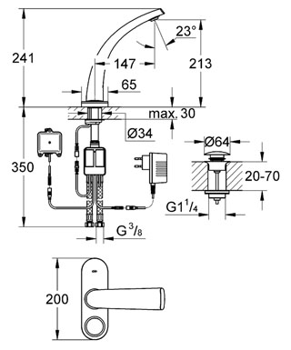 GROHE Ondus 36080 KS0 digitális mosdócsap (36080KS0)